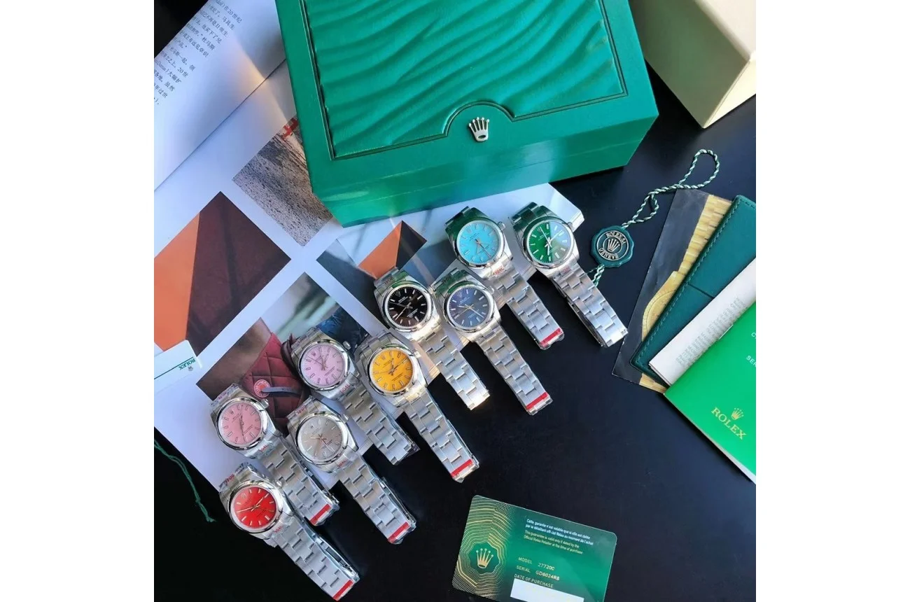 Couple Watches Rolex Oyster Perpetual 31/41mm SS/SS Tiffany Blue/Stk - gallery
