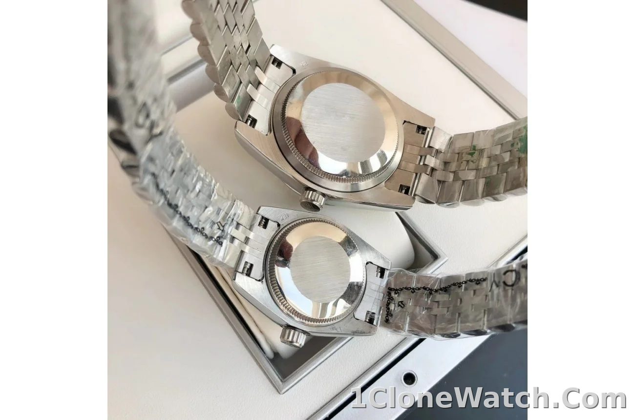 Couple Watches Rolex Datejust 36/28mm SS/SS Jub Sliver/Dia
