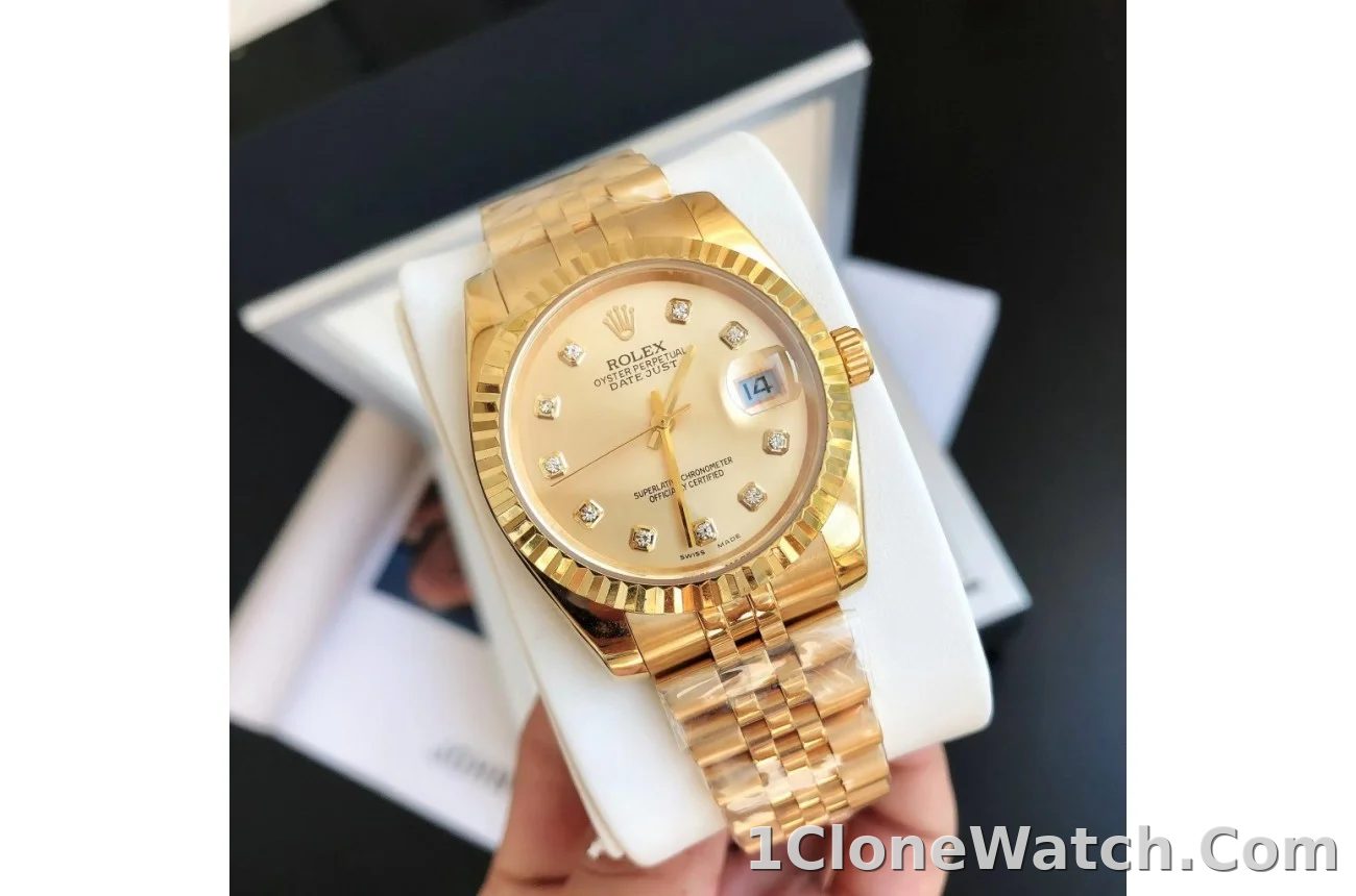 Couple Watches Rolex Datejust 36/28mm RG/RG Jub Gold/Dial