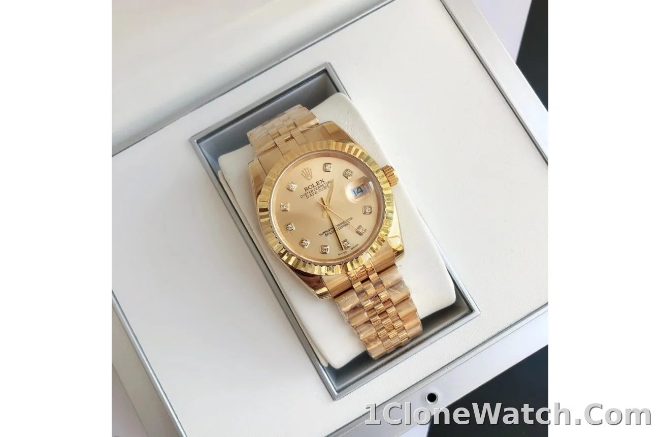 Couple Watches Rolex Datejust 36/28mm RG/RG Jub Gold/Dial