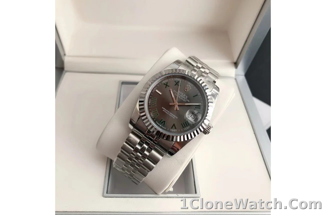 Couple Watches Rolex Datejust 36/28mm SS/SS Jub Grey/Rmn