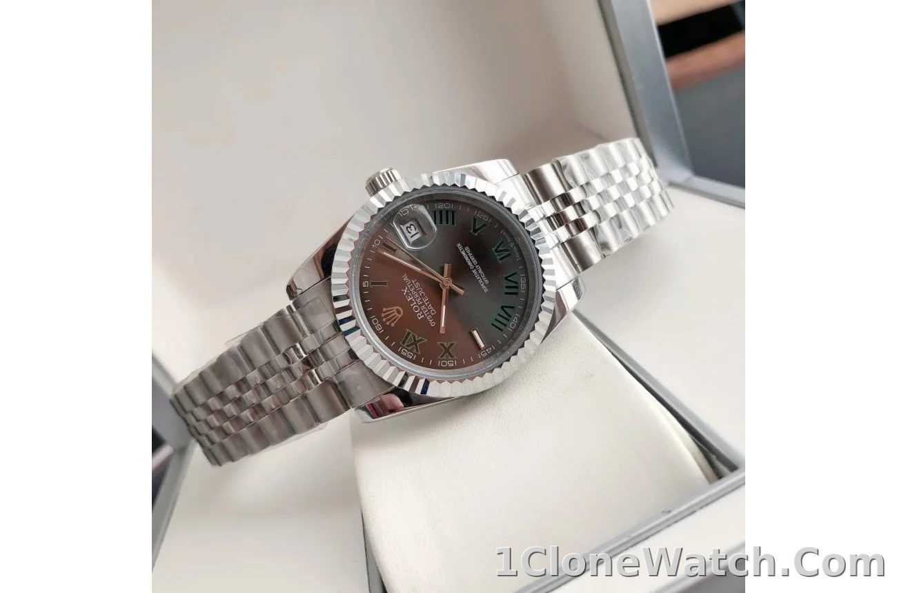 Couple Watches Rolex Datejust 36/28mm SS/SS Jub Grey/Rmn