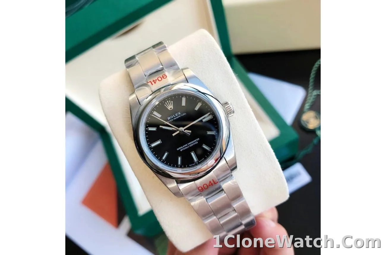 Couple Watches Rolex Oyster Perpetual 31/41mm SS/SS Black/Stk