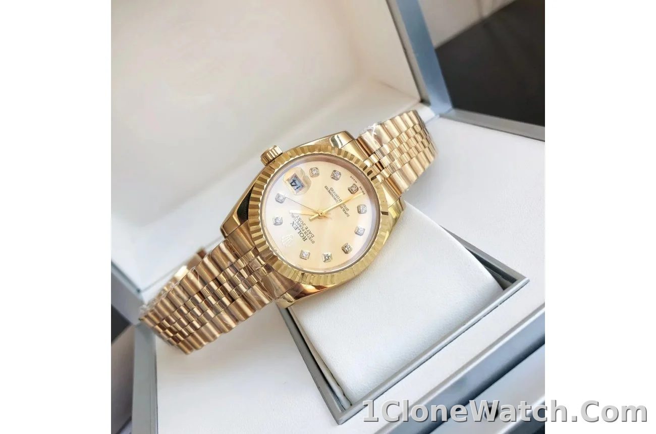 Couple Watches Rolex Datejust 36/28mm RG/RG Jub Gold/Dial