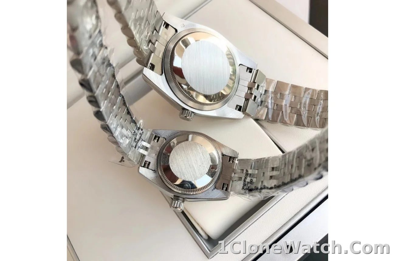 Couple Watches Rolex Datejust 36/28mm SS/SS Jub Blue/Dial