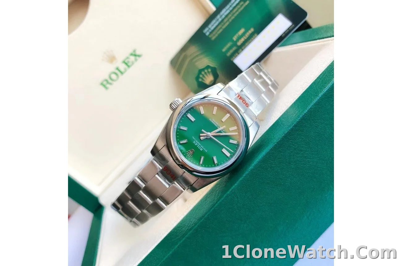 Couple Watches Rolex Oyster Perpetual 31/41mm SS/SS Green/Stk