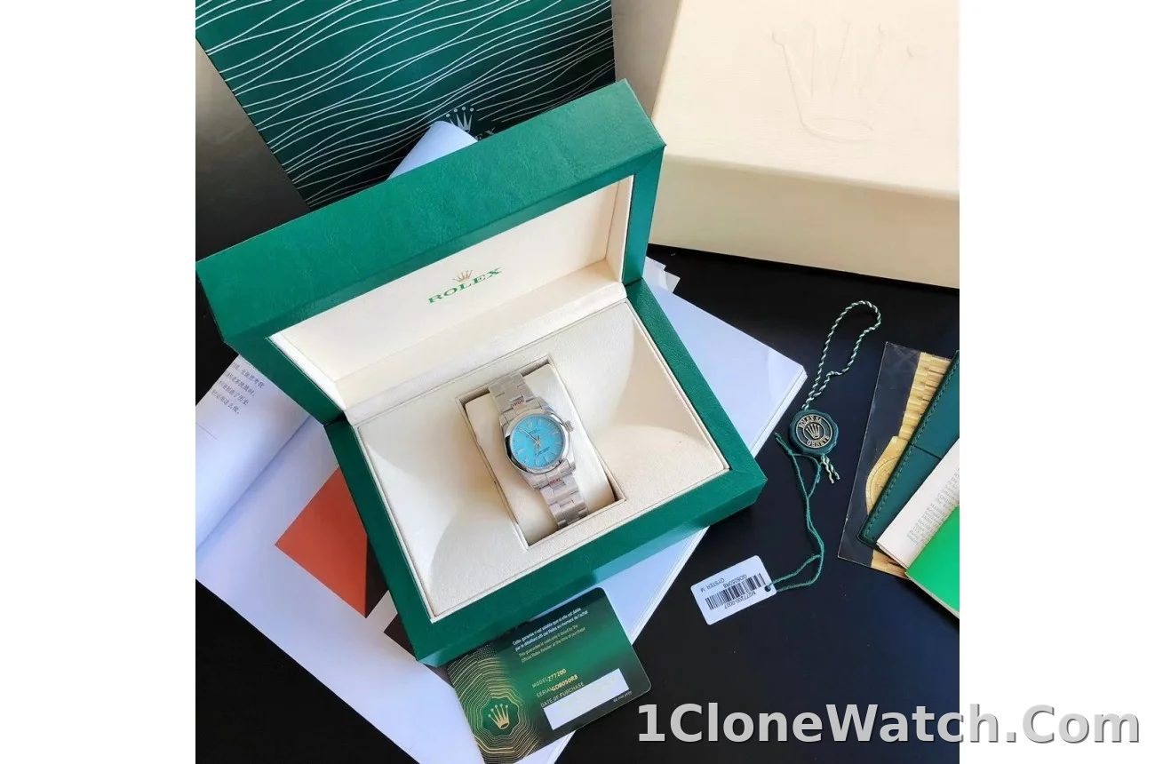Couple Watches Rolex Oyster Perpetual 31/41mm SS/SS Tiffany Blue/Stk