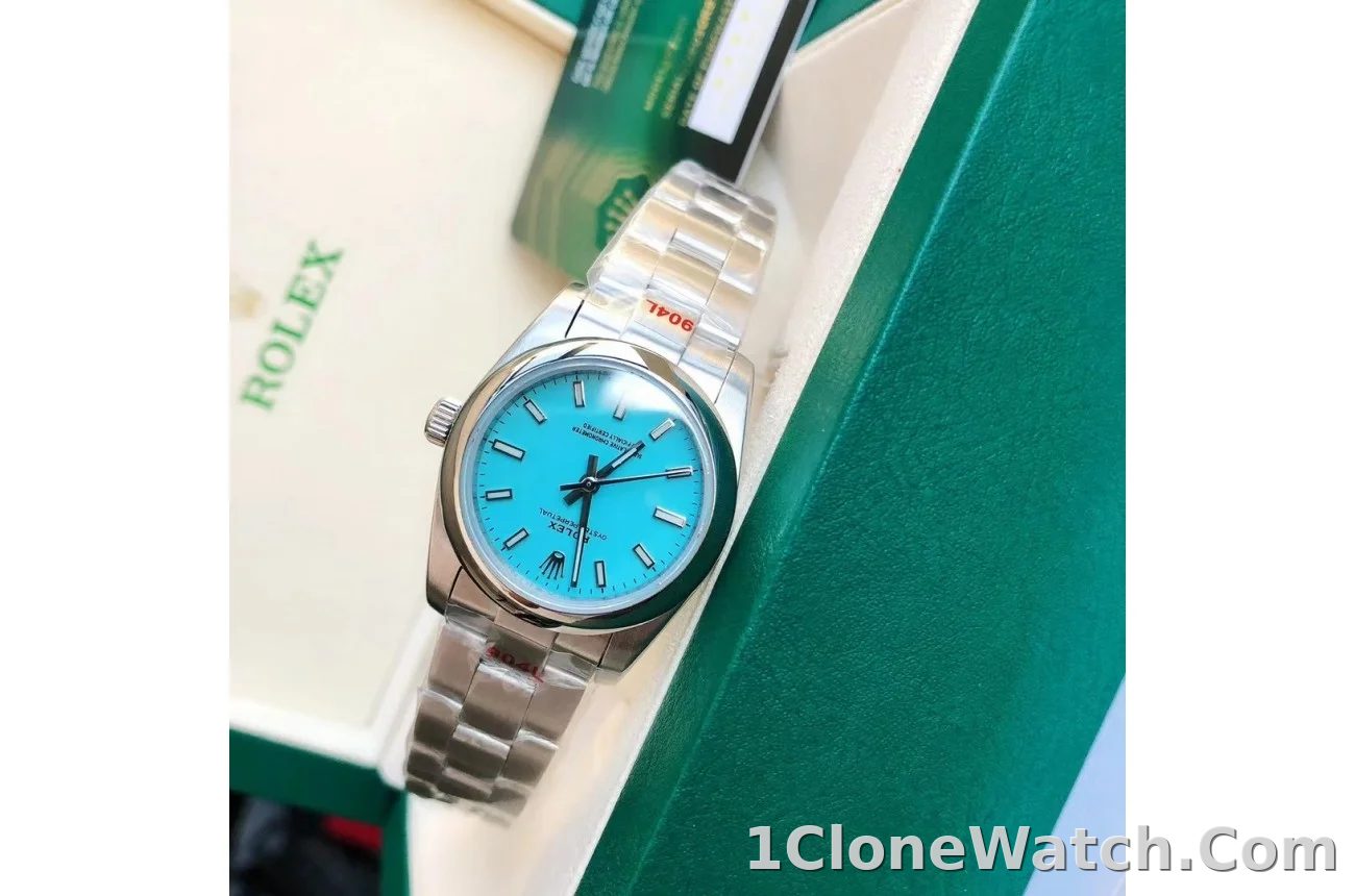 Couple Watches Rolex Oyster Perpetual 31/41mm SS/SS Tiffany Blue/Stk