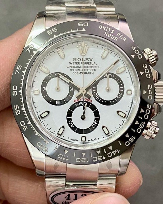 Rolex Daytona Super Clone 116520 White Dial 40mm