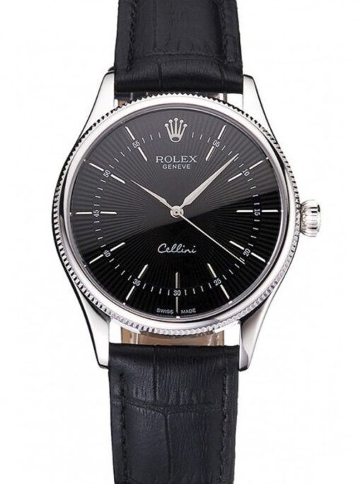 Rolex Cellini 38mm Black Dial REP016809