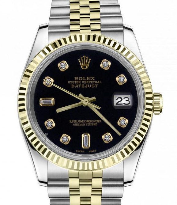 Rolex DateJust Black Dial 16013 Super Clone