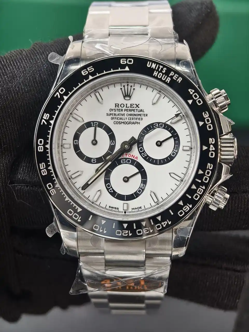 Rolex Daytona Panda Super Clone 4131 Swiss Movement 40mm White Dial 116500LN