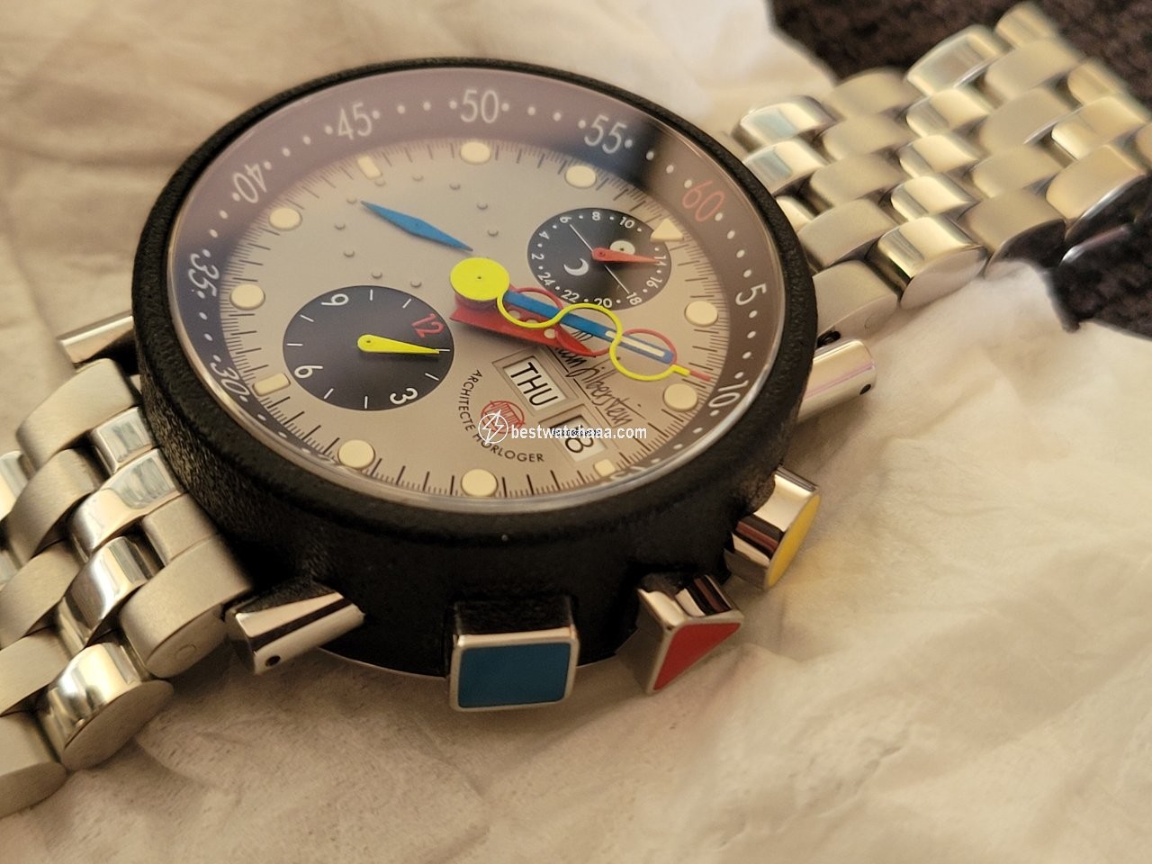 Alain Silberstein Mens watch Unisex Automatic Steel Serie 4  500  061 - gallery
