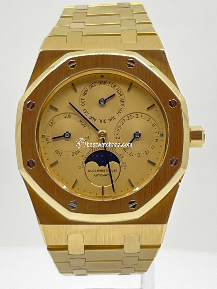 Audemars Piguet Royal Oak Perpetual Calendar Mens watch Unisex Automatic Yellow gold 25654BA